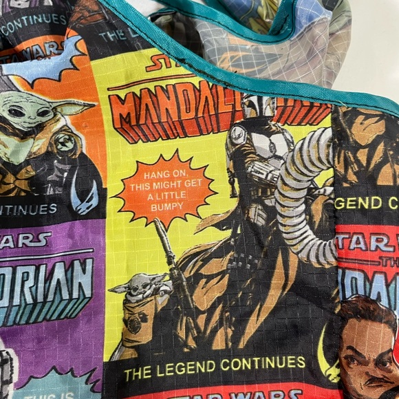 Best Brands Star Wars The Mandalorian Reusable Bag 23x16.5” Multicolored PREOWN - Picture 10 of 16